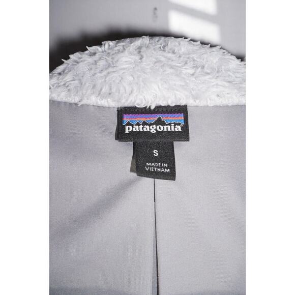 Patagonia Women’s Los Gatos Fleece Vest | Size S | Light Gray | Full Zip Sherpa - Picture 7 of 13